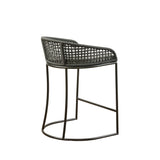 Madison Park Hermosa Coastal Woven Counter Stool 25" MP104-1208 Dark Gray