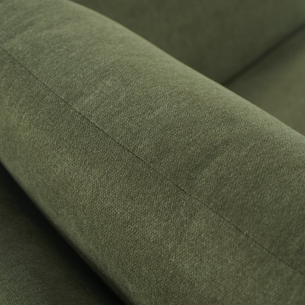 English Elm Accent Armchair Upholstered Low Profile Reading Chair with Lumbar Pillow Modern Living Room Seat Green W2308P462509