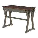 OSP Home Furnishings Jericho Rustic Writing Desk Slate Grey