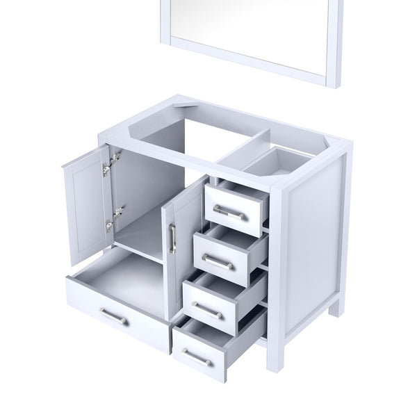 English Elm White Bath Vanity 36" W X 22" D, Elegant Solid Wood Design With Soft-Close Drawers & Quick Install B2731P258804-GIGA