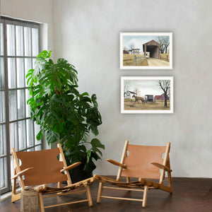 English Elm Trendy Decor 4u Pastoral Framed Wall Art Set Two Prints White Wood Farmhouse Bedroom B067P254109