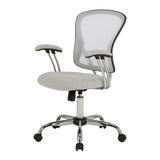 OSP Home Furnishings Gianna Task Chair White/Linen Stone