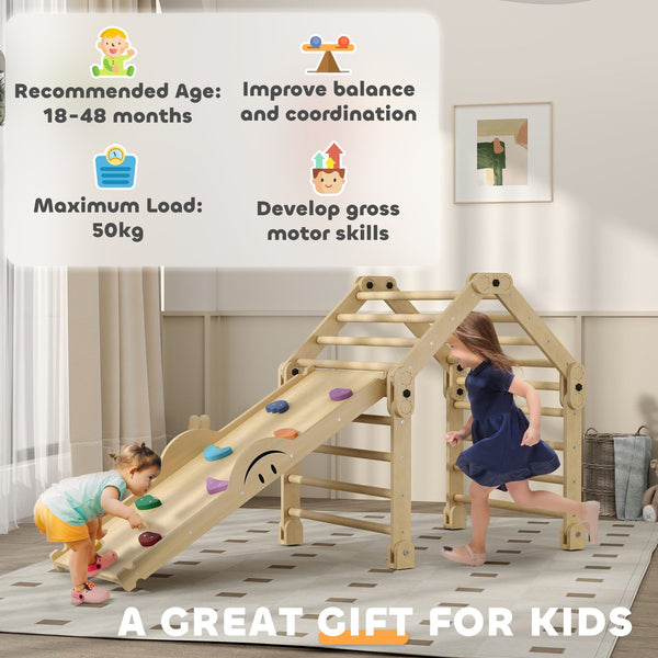 English Elm Qaba 63 Inch Hdpe Indoor Toddler Slide Attaches to Sofa or Bed Safe Fun W2225P249769