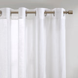 Croscill Casual Romo Casual Dual-colored Curtain Panel (Single) CCA40-0015 White/Grey