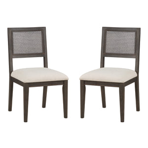 OSP Home Furnishings Lantana Cane Back Dining Chair  - Set of 2 Linen