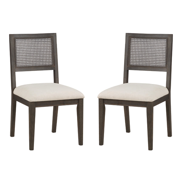 OSP Home Furnishings Lantana Cane Back Dining Chair  - Set of 2 Linen