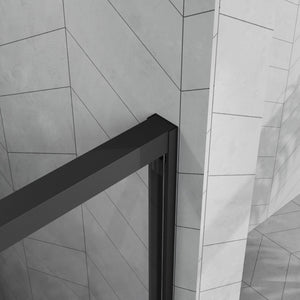 English Elm Goodyo 48"X72" Modern Sliding Shower Door Combo & White Acrylic Base - Durable, Stylish & Low-Maintenance W1223S00027