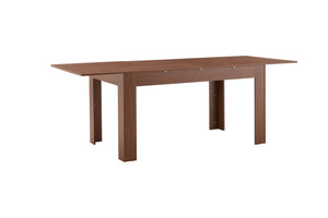 English Elm Extendable Drop Leaf Dining Table Walnut Finish Solid Wood Legs Modern Design W3875P402469
