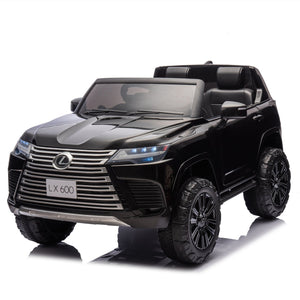 English Elm Licensed Lexus Lx600 24v Two Seater Kids Ride on Suv with Remote and Suspension Black W1578P339061