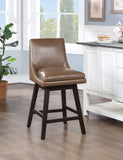 OSP Home Furnishings Allingham 26" Swivel Stool Molasses / Dk Walnut