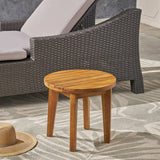 Christopher Knight Home® - Noble House - Gertrude Outdoor 16" Acacia Wood Side Table