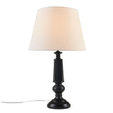 Martha Stewart Landsdown Traditional Black Faceted Table Lamp 24.25"H MT153-0069 Black