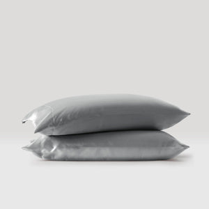 English Elm Satin Luxury Split King Sheet Set 100% Polyester Satin 90g - 1 Flat, 2 Fitted, 4 King Pillowcases B035P294185