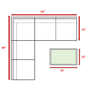 English Elm 4-Person Modular Outdoor Seating Group – Fully Assembled, Stylish Cushions For Ultimate Comfort B120S00112