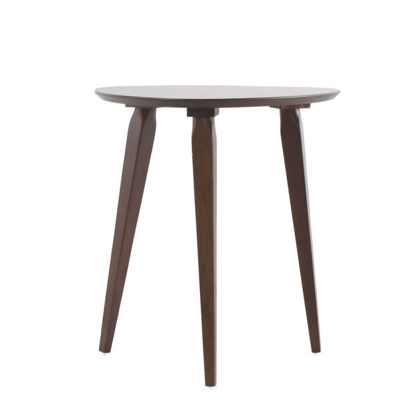 English Elm Christopher Knight Home® - END TABLE Walnut Rubberwood Mid-Century Side Table with Tapered Oval Top & Tripod Legs, 20" x 22.75" 59310.00