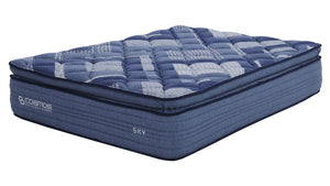 English Elm Sky 14 Inch King Hybrid Mattress Graphite Memory Foam Gel Comfort Pocketed Coil Support B342P315724
