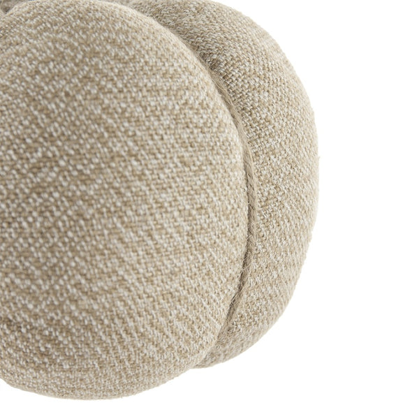 English Elm Set Of 2 Fabric Weighted Pumpkins - Natural Beige Fall Decor For Thanksgiving & Harvest Vignettes W2078P246680-GIGA