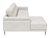 Bliss LAF Chaise Sectional Beige 110371 Zuo Modern