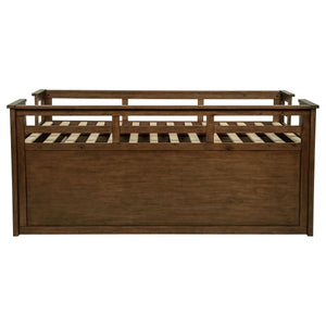 English Elm Starboard Twin Storage Bed with Trundle Pine Frame Cabin Style Kids Room B062S01721
