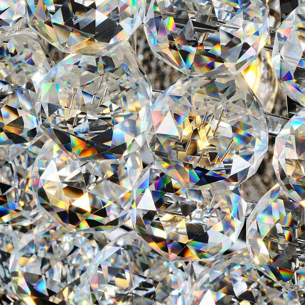 English Elm 32-Inch Crystal Chandelier 21-Light K9 Luxury Ceiling Fixture for Dining Room Bedroom Modern Empire Chrome W2869S00028