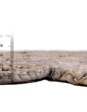 Unique Loom Braided Jute Punita Hand Braided Novelty Rug Gray,  5' 1" x 5' 1"