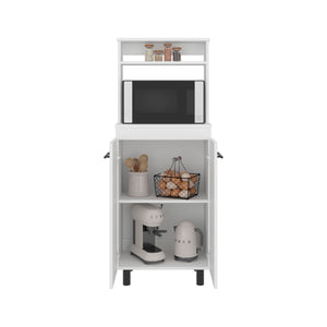 English Elm Alani Freestanding Kitchen Storage Cabinet with Microwave Shelf and Enclosed Pantry Space B070P474239