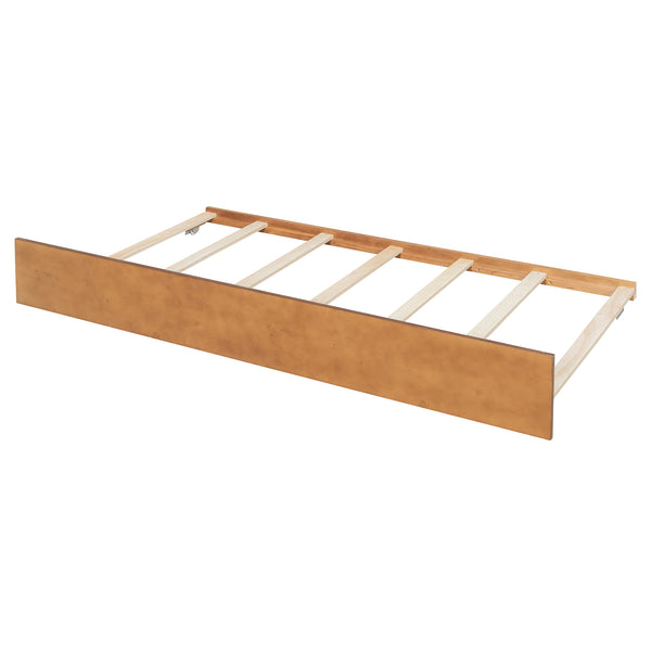 English Elm Twin House Bed with Trundle Solid Pine Frame Walnut Kids Bedroom Sleepover N708P357115L