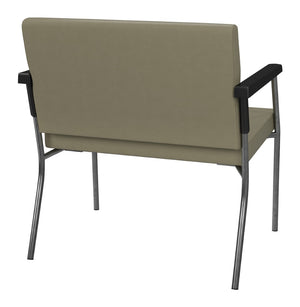 OSP Home Furnishings Bariatric Big and Tall Guest Chair with Reinforced Metal Frame for Waiting Rooms Sage BC9603-R106