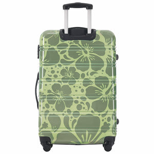 English Elm Hardshell Polycarbonate Luggage Set Three Piece Tsa Lock Spinner Travel Suitcases Green N732P306618F