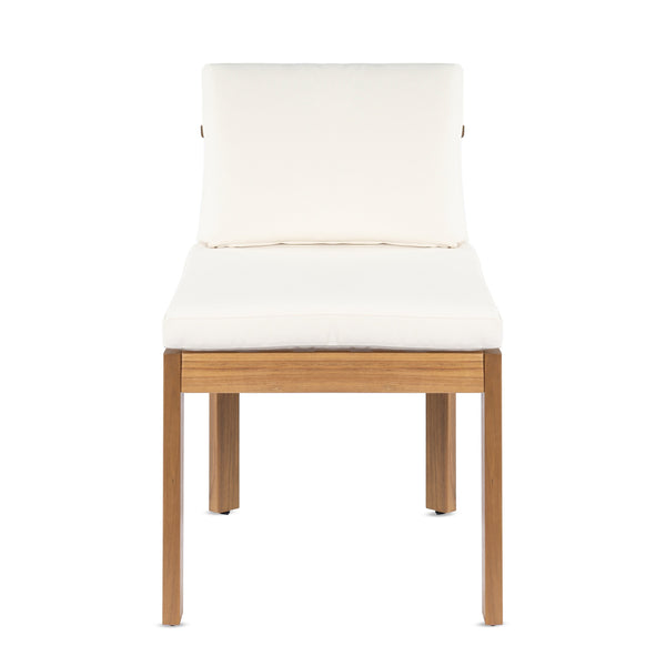 English Elm Acacia Wood Outdoor Dining Chairs Set of 4 Sculpted Back Patio Seating Cream,Teak N768P373124L_4