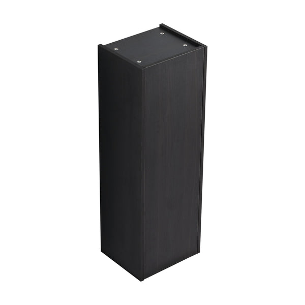English Elm 12 Inch Narrow Wall Mounted Cabinet Soft Close Door Dark Oak Finish Bathroom Storage W1972P457985