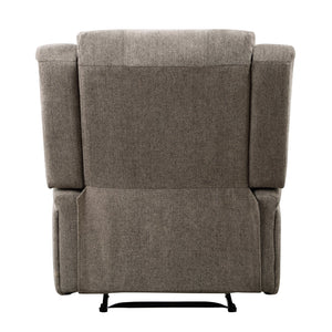 English Elm Modern Power Reclining Chair In Brown Chenille Upholstery - Plush, Contoured Comfort With Solid Frame B011P256234
