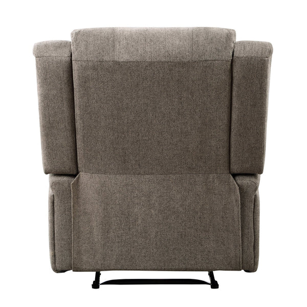 English Elm Modern Power Reclining Chair In Brown Chenille Upholstery - Plush, Contoured Comfort With Solid Frame B011P256234
