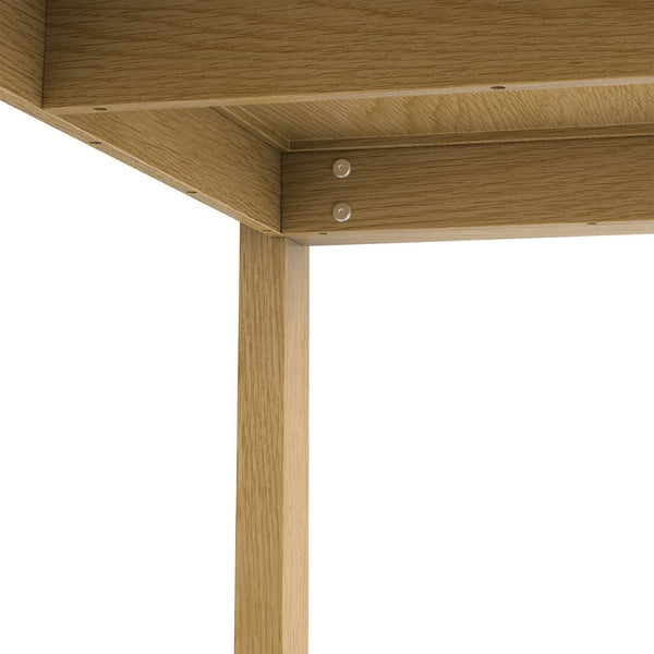 English Elm Wilson Handcrafted Square Dining Table - Elegant Oak Veneer Design For Versatile Everyday Use B136P266894-GIGA