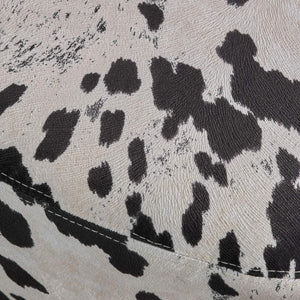 Christopher Knight Home® - Noble House - Bessie Black and White Cow Patterned Velvet Cow Ottoman