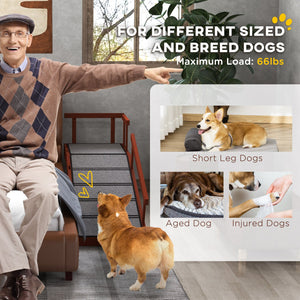 English Elm PawHut Plush Pet Couch Bed for Mini Dogs and Cats, Washable Removable Cushion, Waterproof Cover Brown W2225P229554