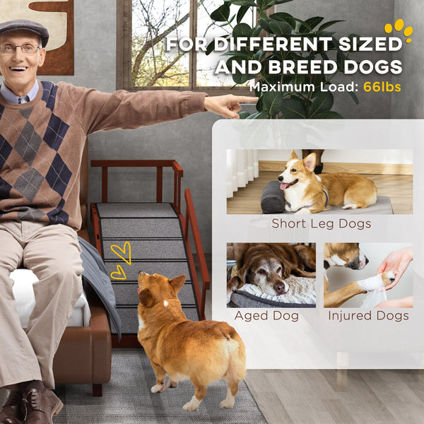 English Elm PawHut Plush Pet Couch Bed for Mini Dogs and Cats, Washable Removable Cushion, Waterproof Cover Brown W2225P229554