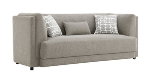 English Elm Glenda Chenille Three Seat Sofa with Pocket Coil Support and Tailored Cushions B2726P418638