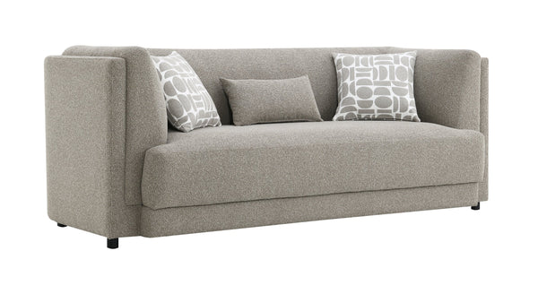 English Elm Glenda Chenille Three Seat Sofa with Pocket Coil Support and Tailored Cushions B2726P418638
