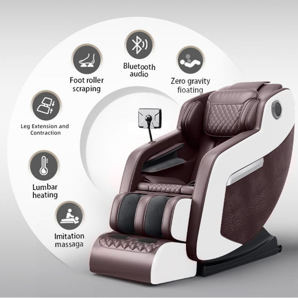 English Elm The Zero Gravity Massage Chair With Hip Heating, Foot Relief & Full Airbag Coverage For Home/Office Comfort W3327S00003-GIGA