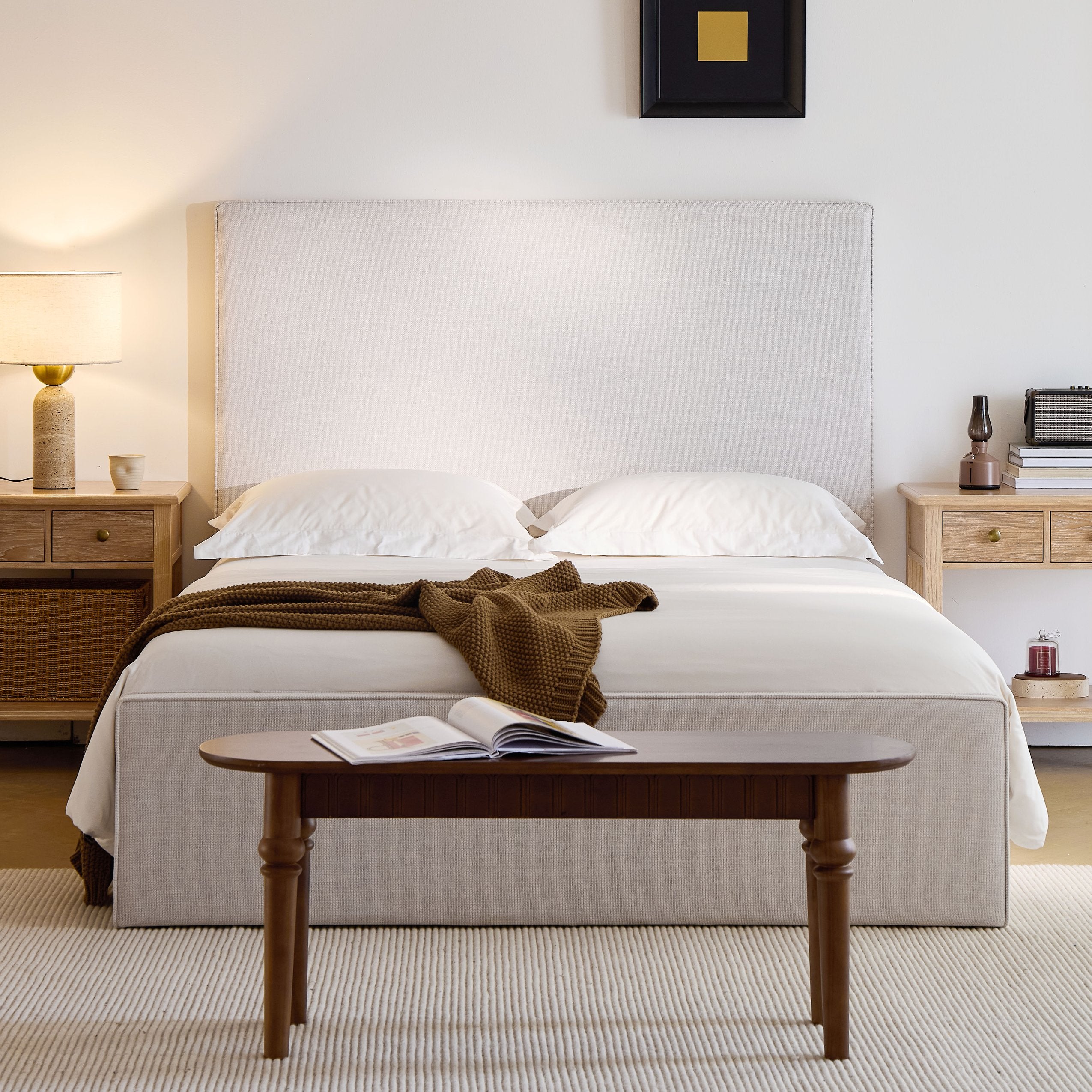 English Elm Lucas Upholstered Bed