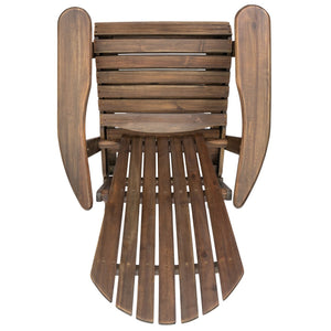 English Elm Christopher Knight Home® - Malibu Acacia Wood Folding Adirondack Chair - Rustic Comfort For Patios, Decks & Campouts! N770P241669E