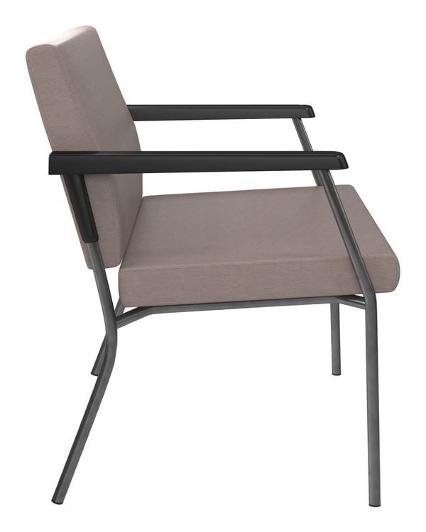 OSP Home Furnishings Bariatric Big and Tall Guest Chair with Reinforced Steel Frame for Medical Waiting Rooms Metal BC9603-K006