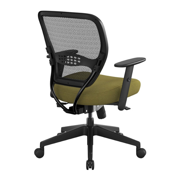 OSP Home Furnishings Air Grid Ergonomic Mesh Office Chair with Lumbar Support and Greenguard Certified Airflow Twilight Lilypad 5500SL-K010