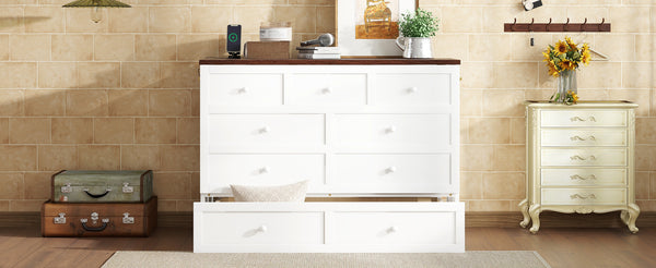 English Elm Murphy Cabinet Bed Full Pine Frame Built in Charging Station Drawer Studio Guest Room W504S00192