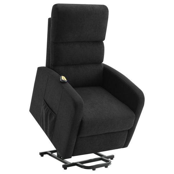 English Elm Royston Channel Back Power Lift Recliner with Remote and Pocket Coil Fabric Seat B062P440092
