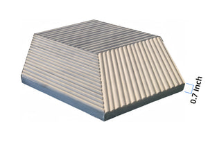 English Elm Hexagon Carrara Gray Marble Tile – Textured 3D Fluted Design For Luxurious Bathroom Walls & Backsplashes W1696P262339