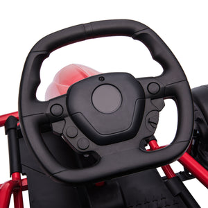 English Elm Aosom Licensed Bmw I4 12v Kids Ride on Car with Remote Suspension and Soft Start Red W2225P217188