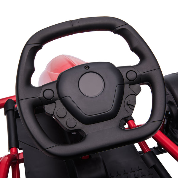 English Elm Aosom Licensed Bmw I4 12v Kids Ride on Car with Remote Suspension and Soft Start Red W2225P217188
