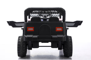 English Elm Ride on Electric Kids Car 12v Luxury Toy with Remote Control Swing and Led Lights Pink W1760P358703